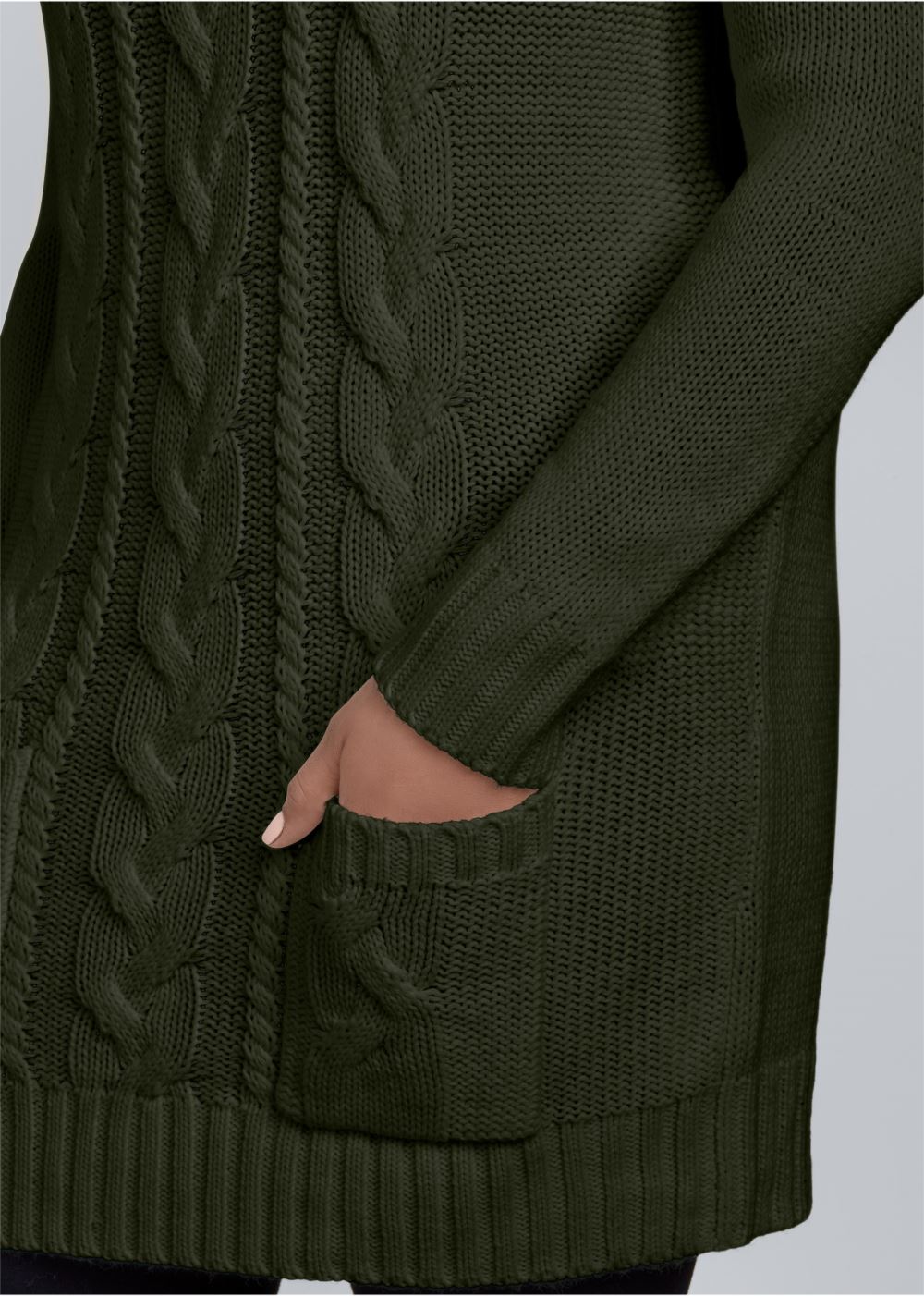 Venus Cozy Sweater Dress - Olive