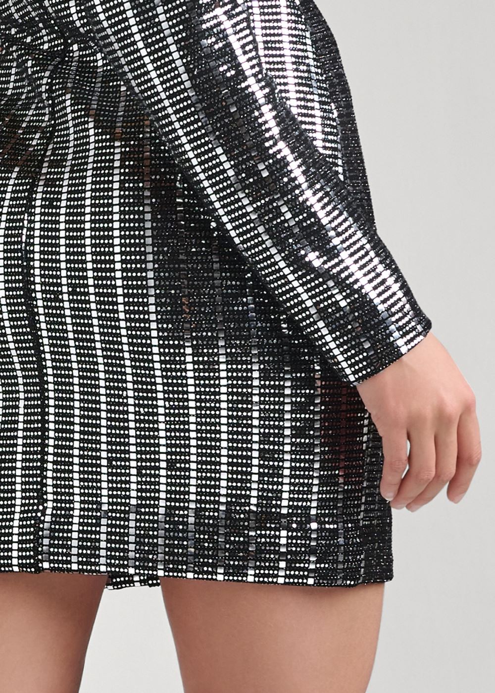 Venus Sequin Blazer Mini Dress - Black Multi