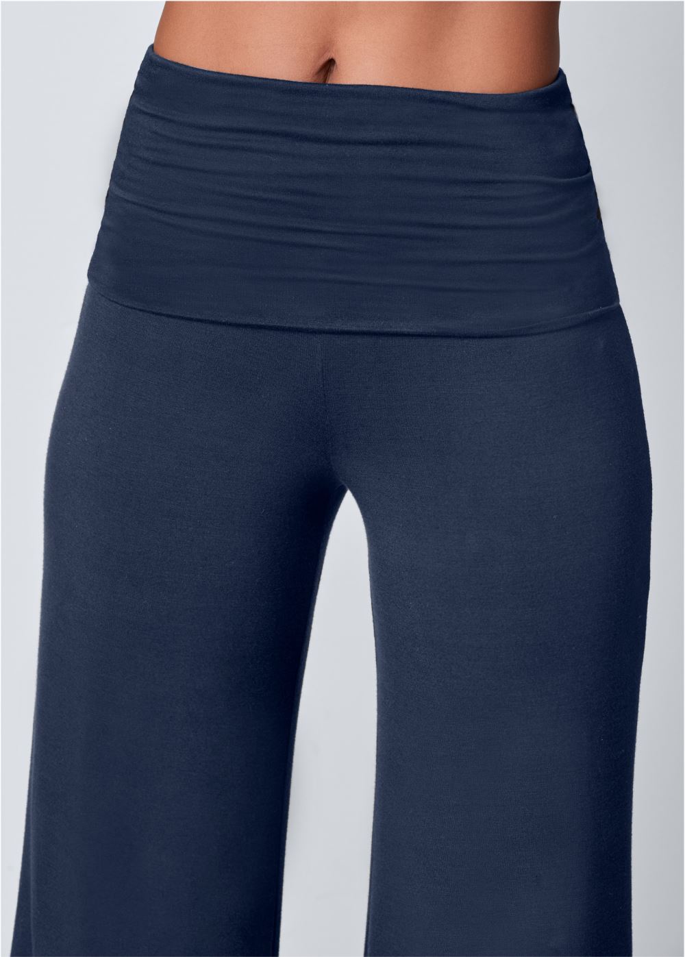 Venus Easy Foldover Pants in Navy