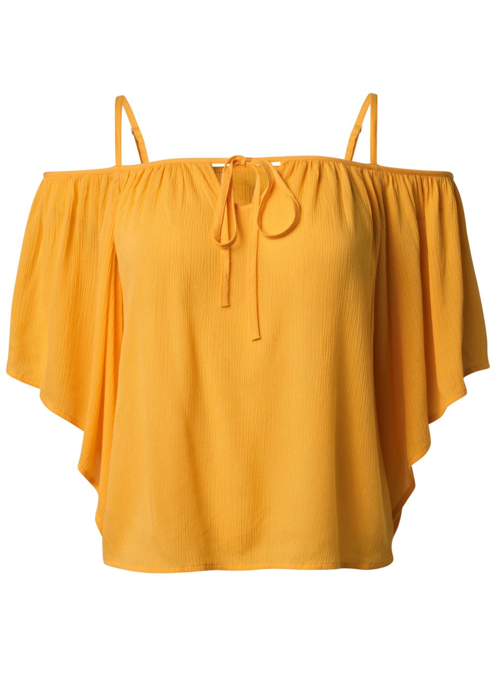 Venus Cold Shoulder Top in Yellow