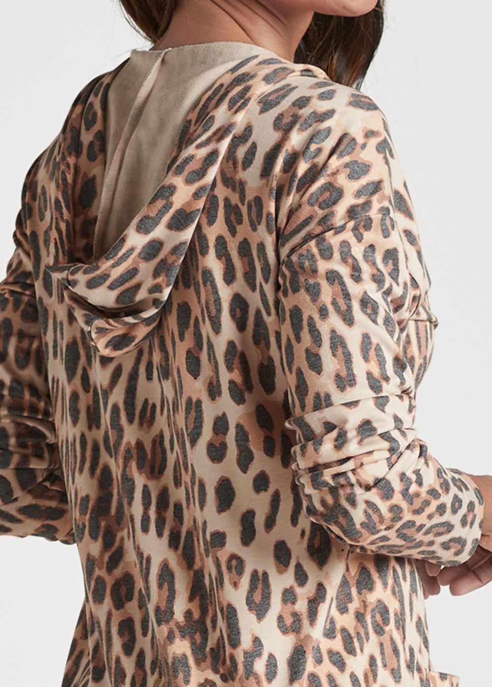 Venus Sand Dune Cheetah Duster in Brown Multi