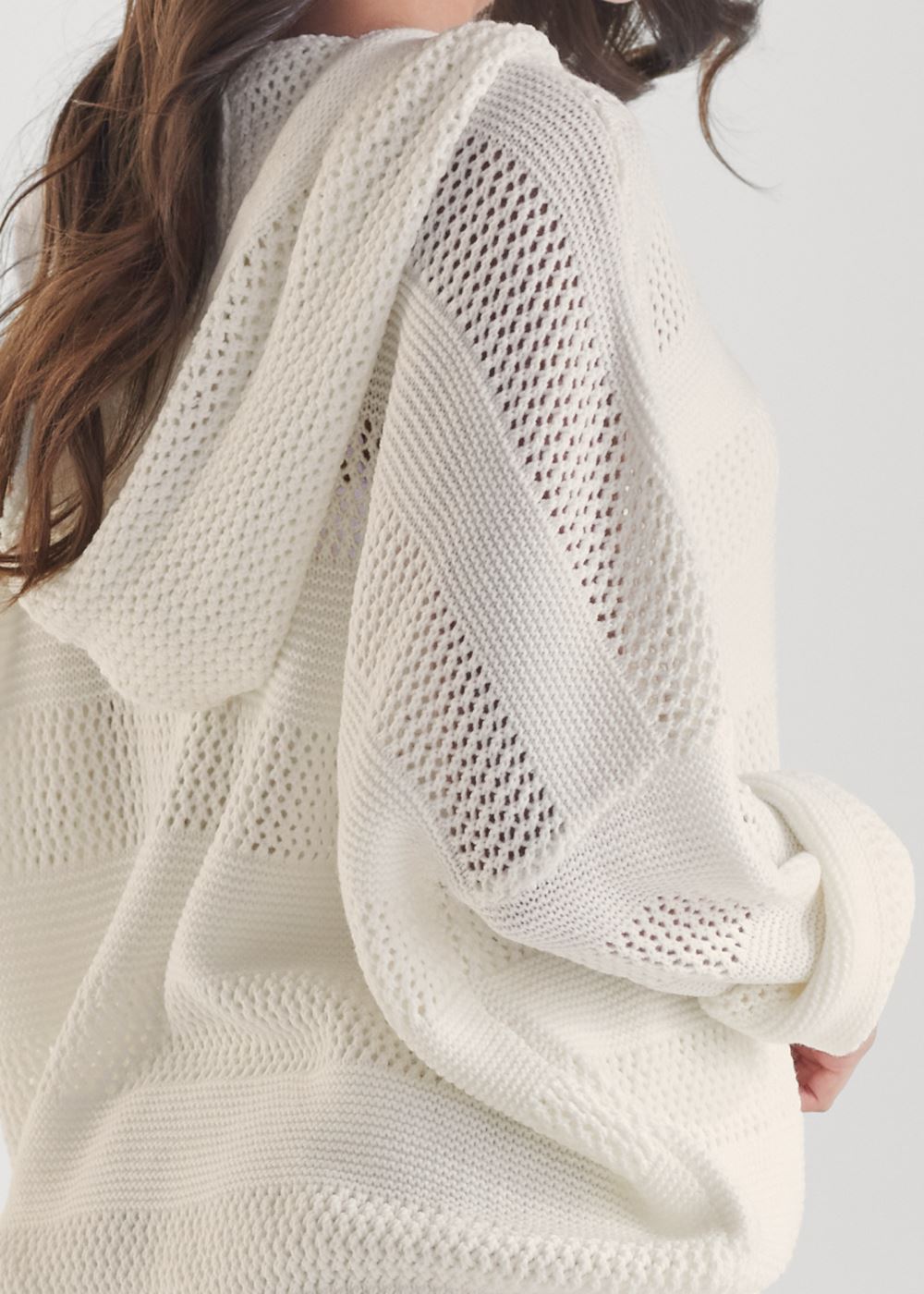 Venus Striped Knit Short Set - Off White