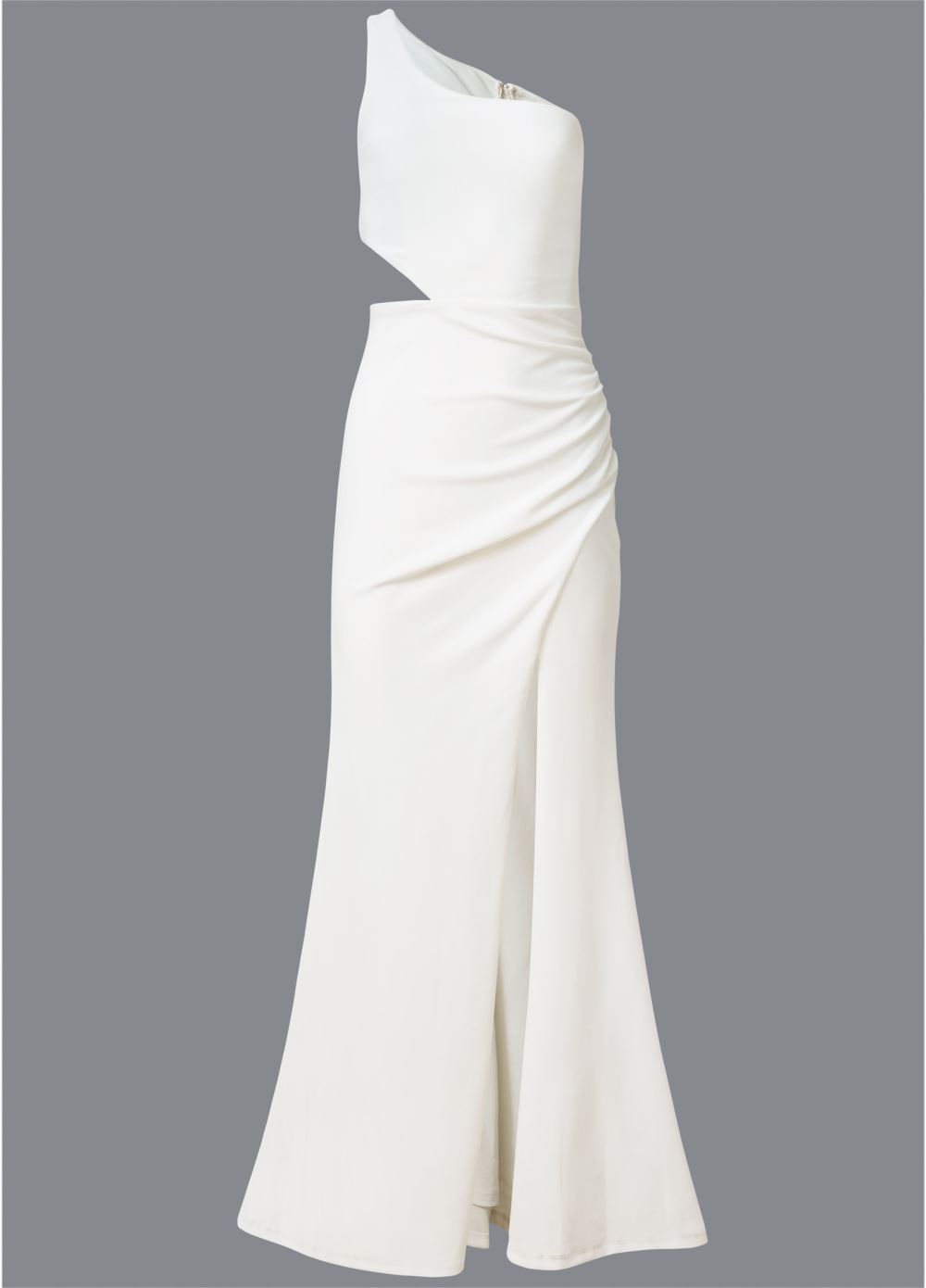 Venus One-Shoulder Cutout Gown - Off White