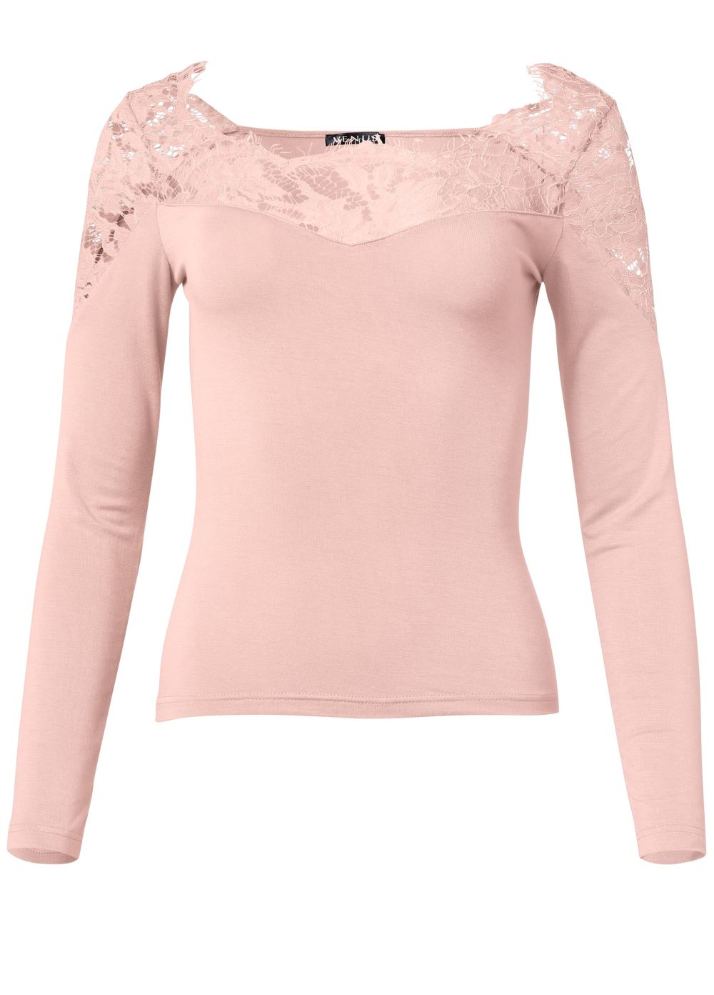 Venus Lace Top in Light Pink