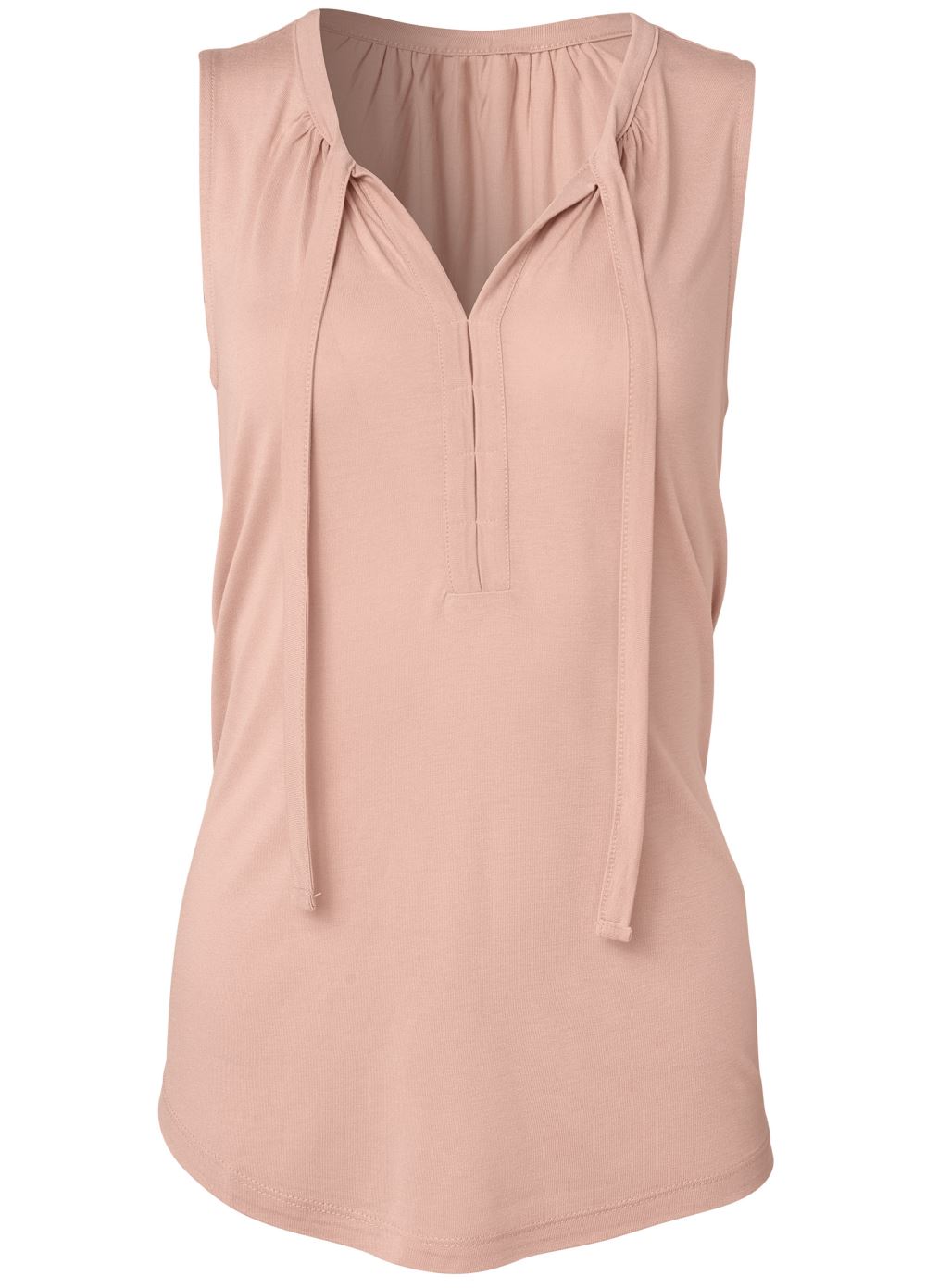 Venus Tie Detail Casual Top in Pink
