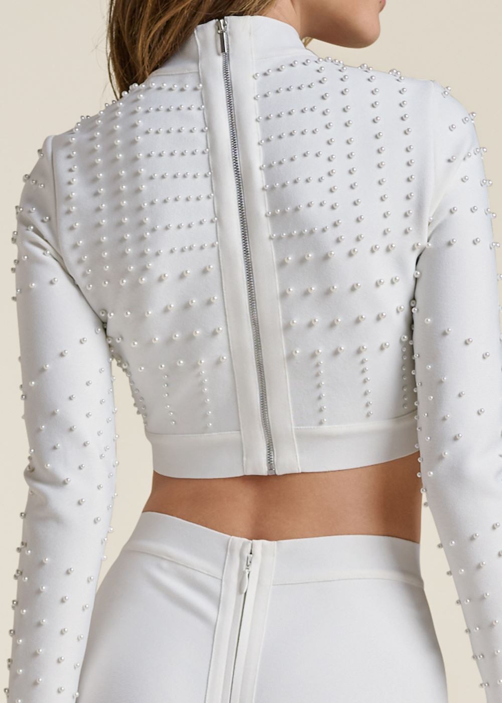 Venus Two-Piece Bandage Dress - White