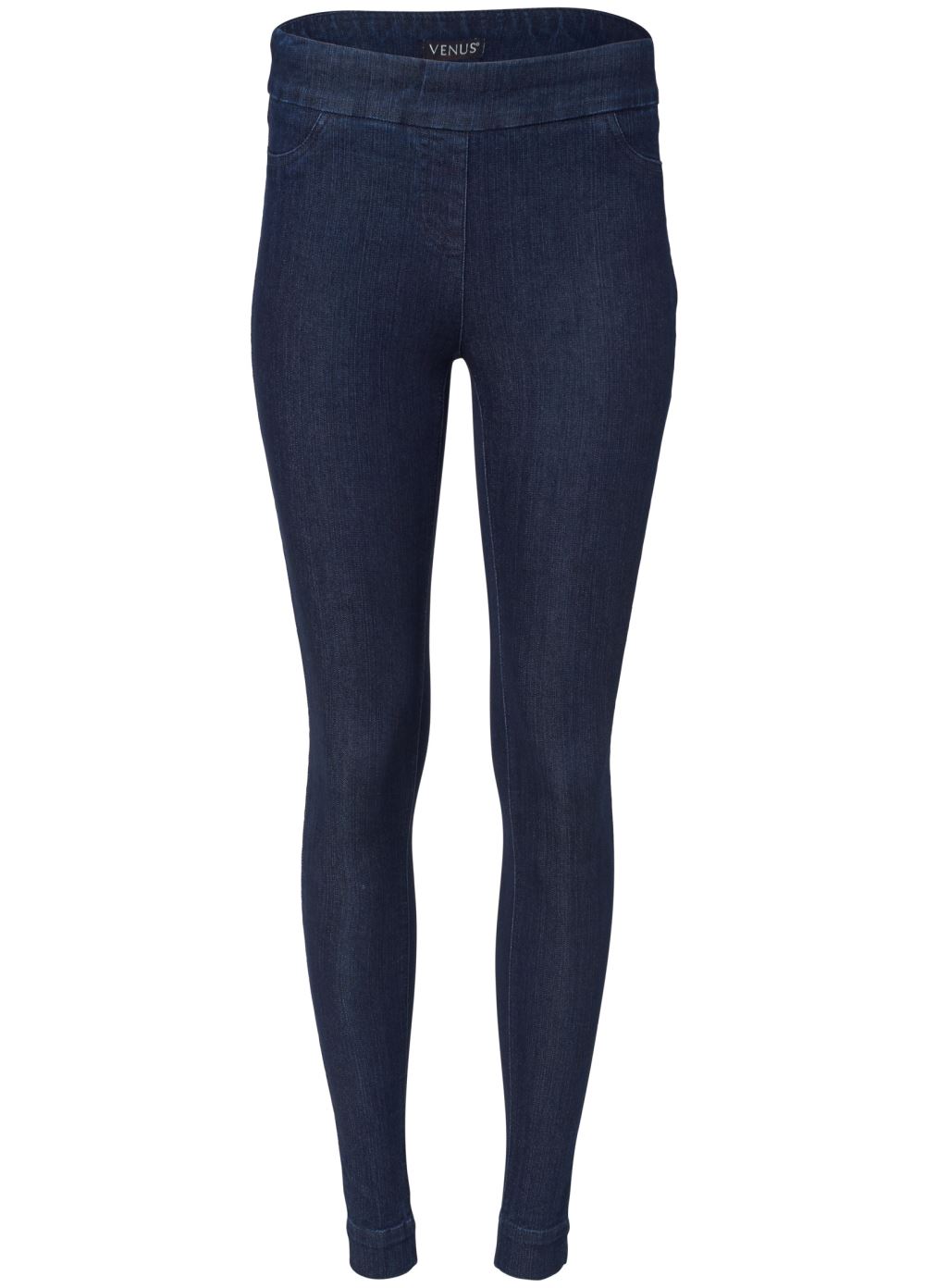 Venus Mid-Rise Slimming Stretch Jeggings in Dark Wash