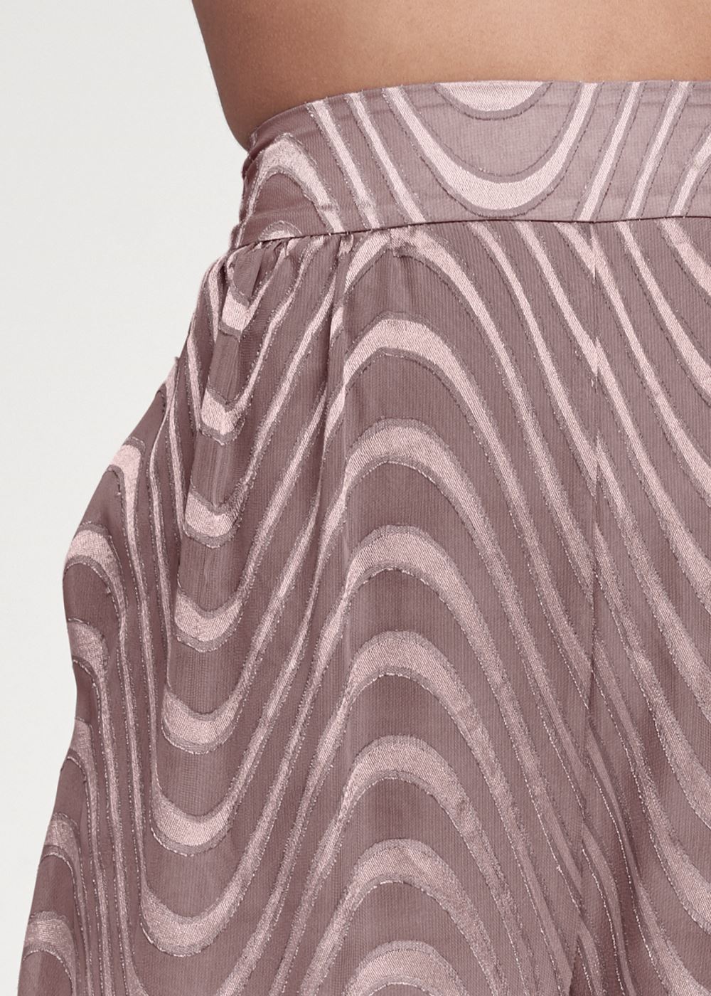 Venus Chiffon Jogger Pants in Brown