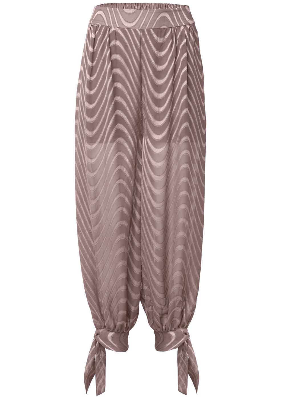 Venus Chiffon Jogger Pants in Brown