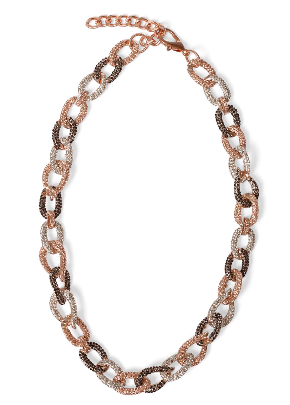 Venus Chain Link Jewelry Set in Black Multi