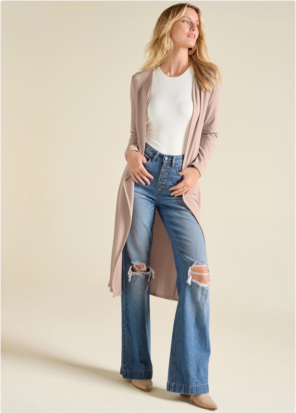 Venus Casual Dress Set - Taupe