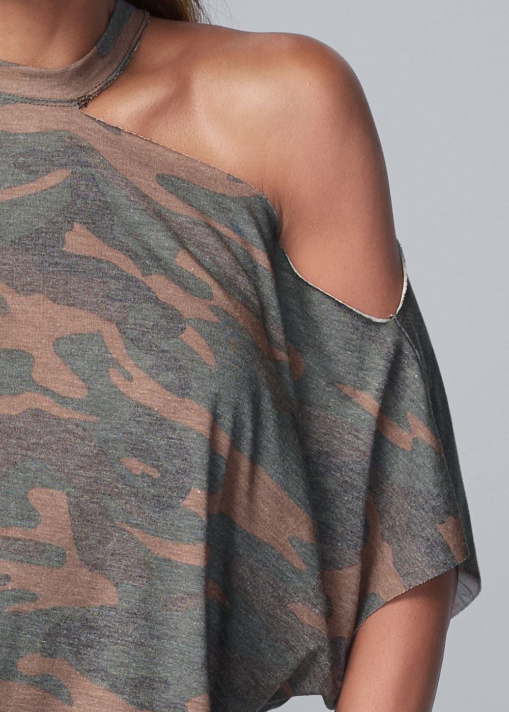 Venus Camo Lounge Top in Green Multi