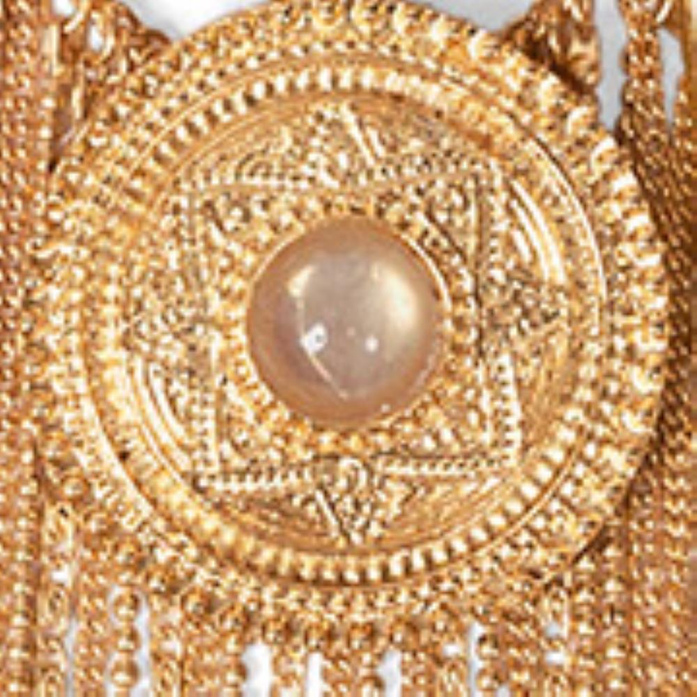 Venus Tassel Beaded Necklace in Gold