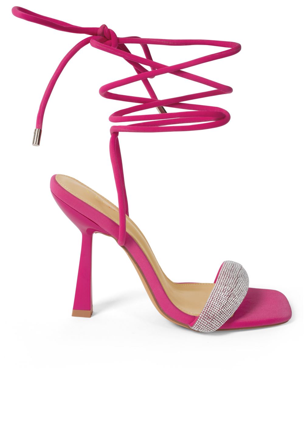 Venus Rhinestone Embellished Heels in Pink
