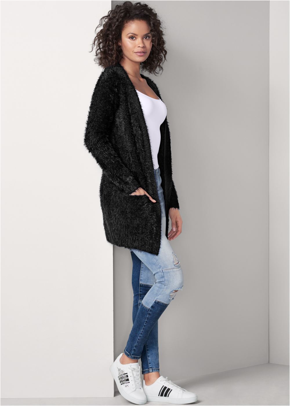 Venus VENUS | Cozy Cardigan in Dark Blue