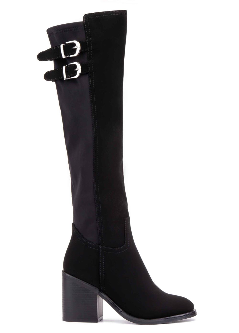 Venus Stretch-Back Boots in Black