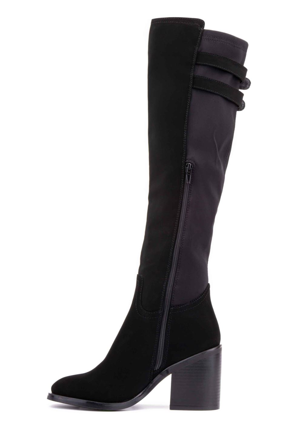 Venus Stretch-Back Boots in Black
