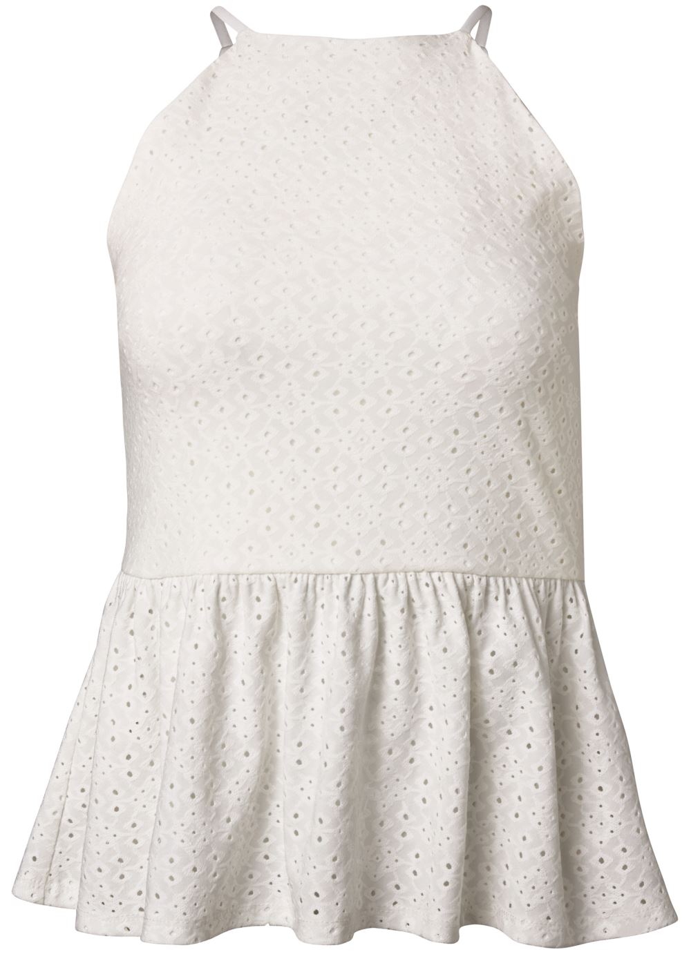 Venus Eyelet Babydoll Top in White