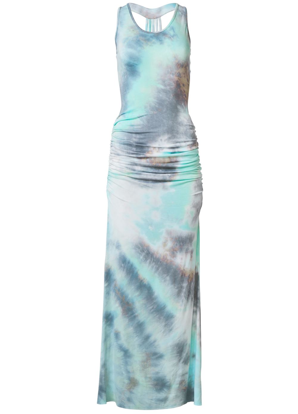 Venus Strappy Back Maxi Dress - Light Blue Multi