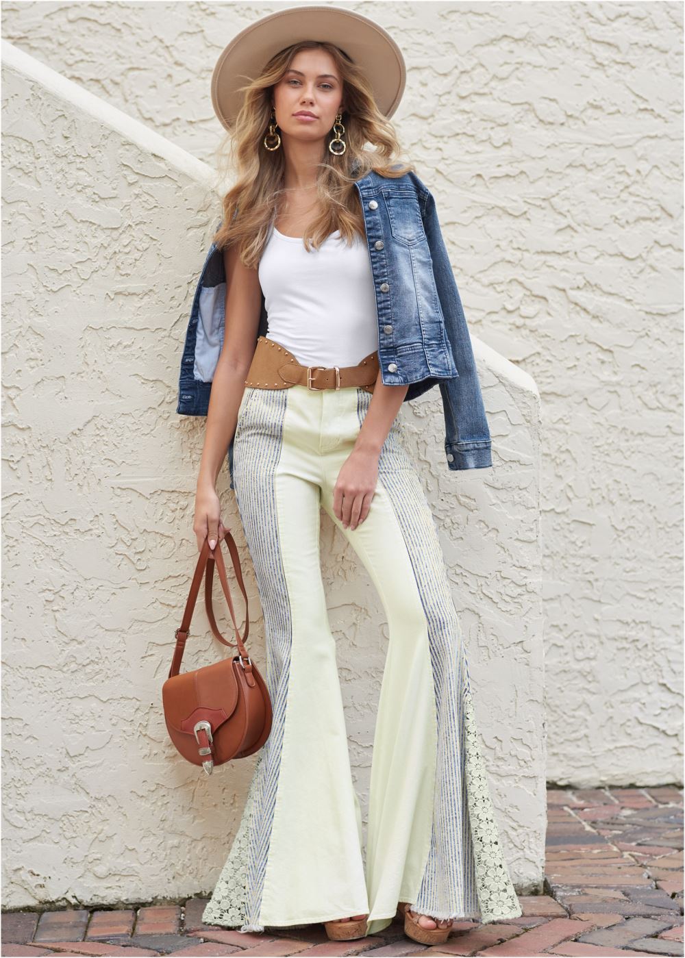 Venus New Vintage Flare Jeans in Natural Multi