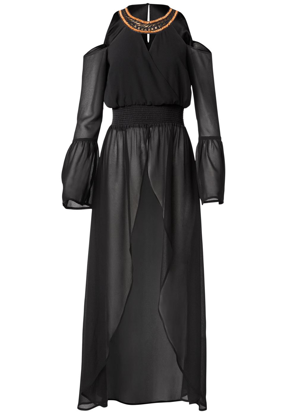 Venus Embellished Maxi Top in Black