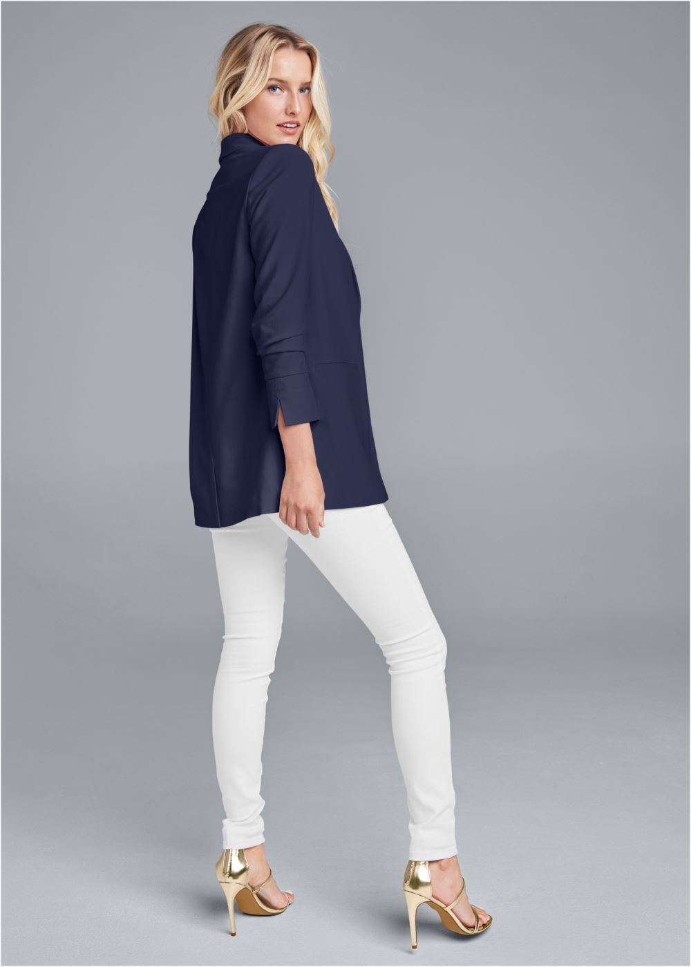 Venus Boyfriend Blazer in Navy
