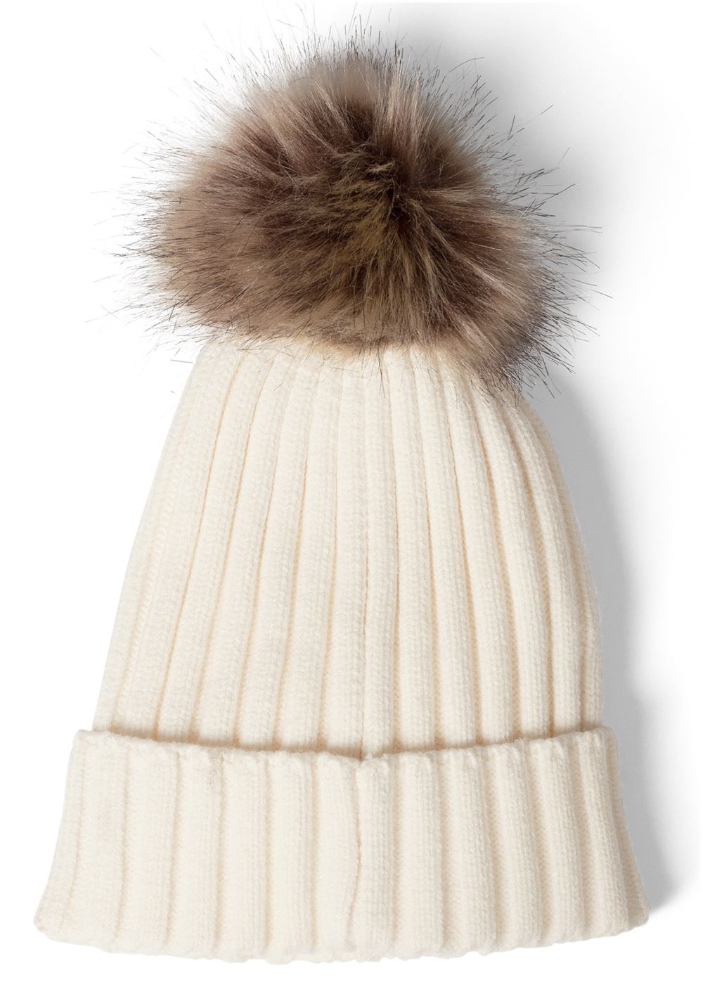 Venus Ribbed Beanie And Scarf Set in Nude