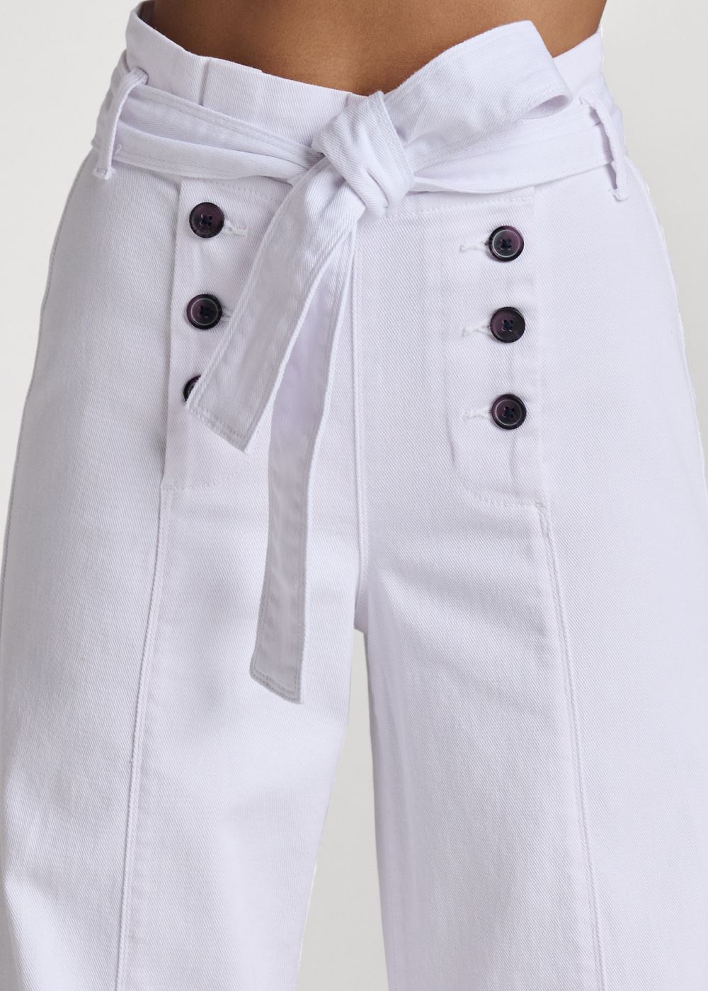Venus Flare Leg High Waist Jeans in White Denim