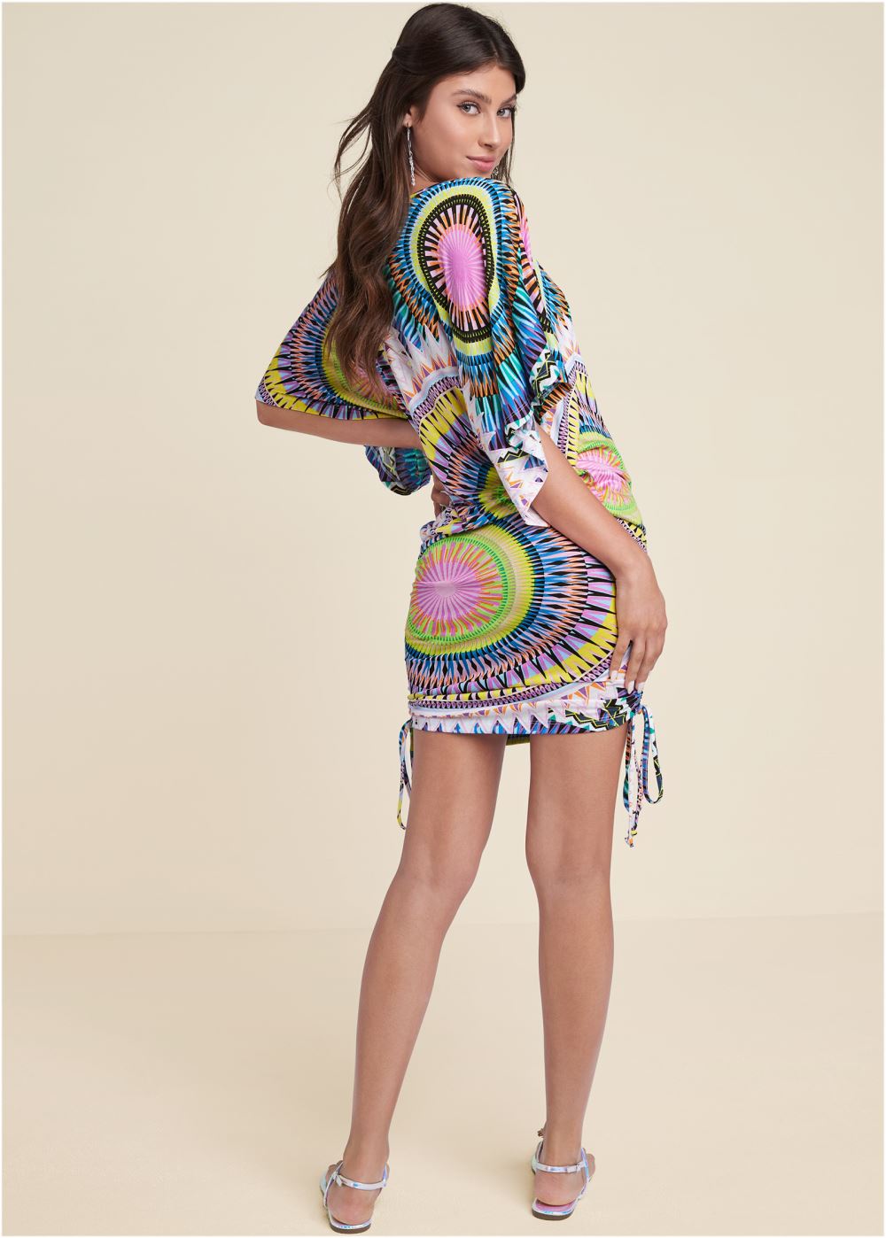 Venus Banded Convertible Dress - White Multi