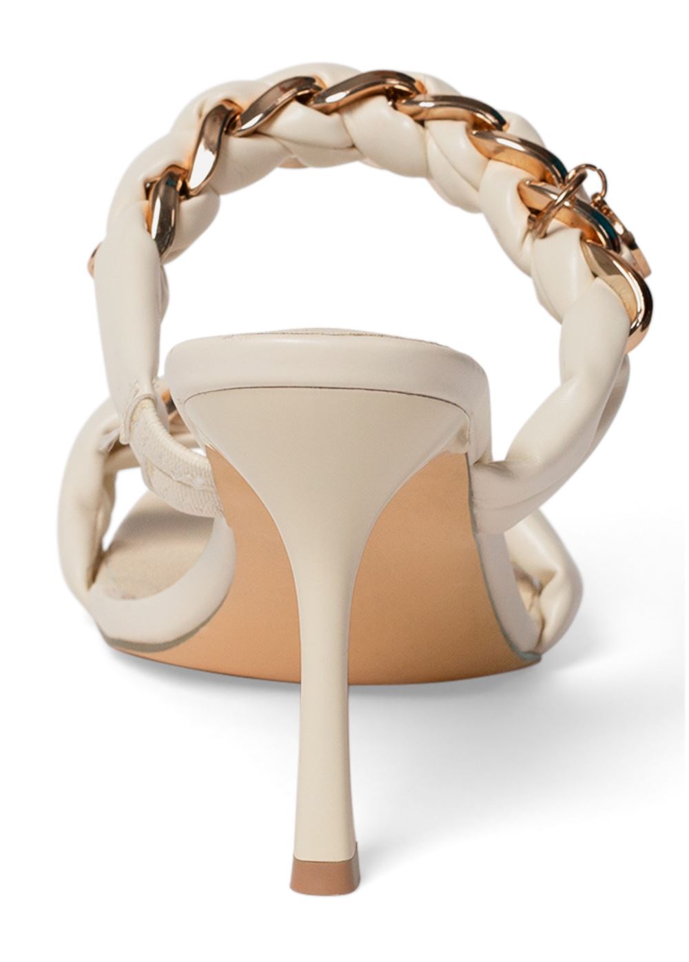 Venus Tosha Chain Sandals in White Multi
