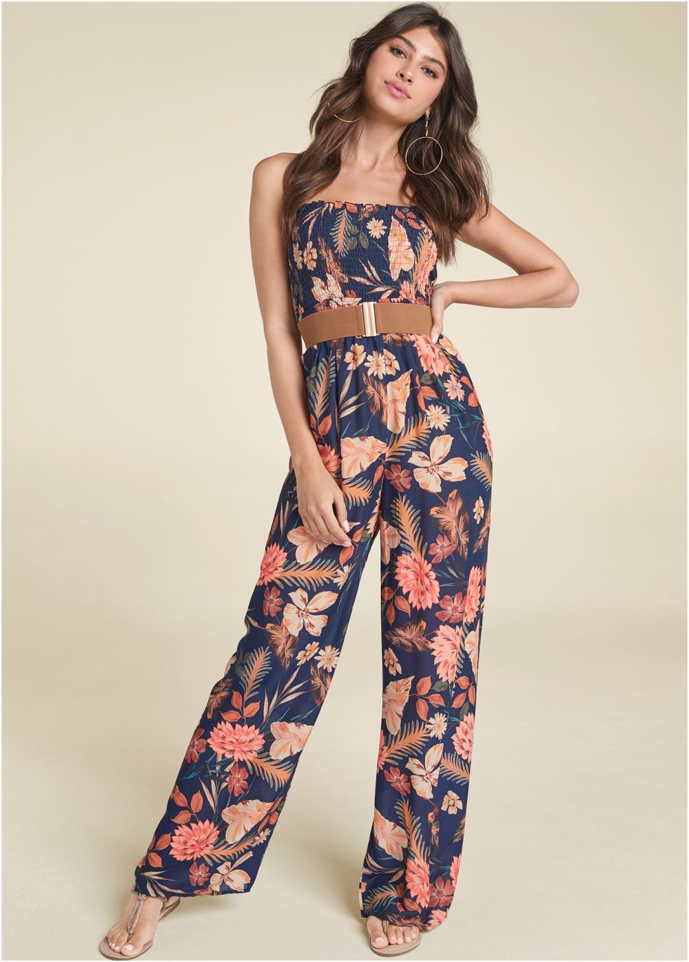 Venus Stretch Waist Belt in Tan
