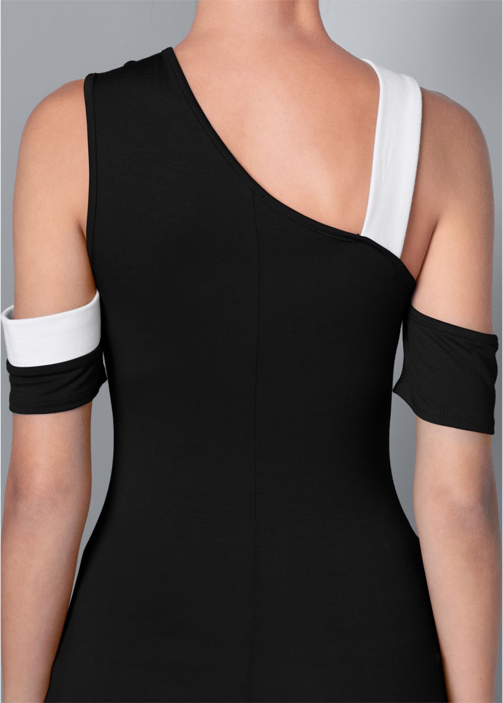 Venus Color Block Top in Black & White