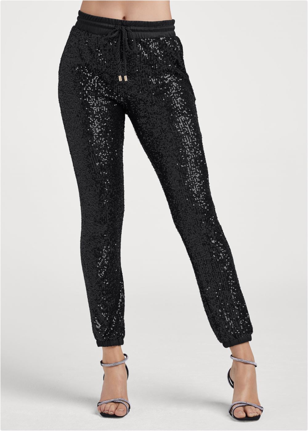 Venus Black SEQUIN JOGGER PANTS