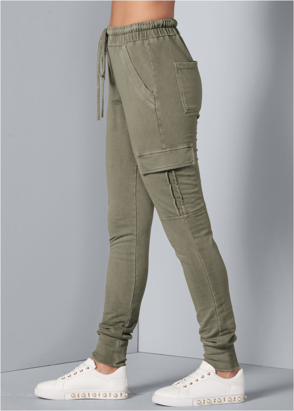 Venus Cargo Lounge Joggers in Olive