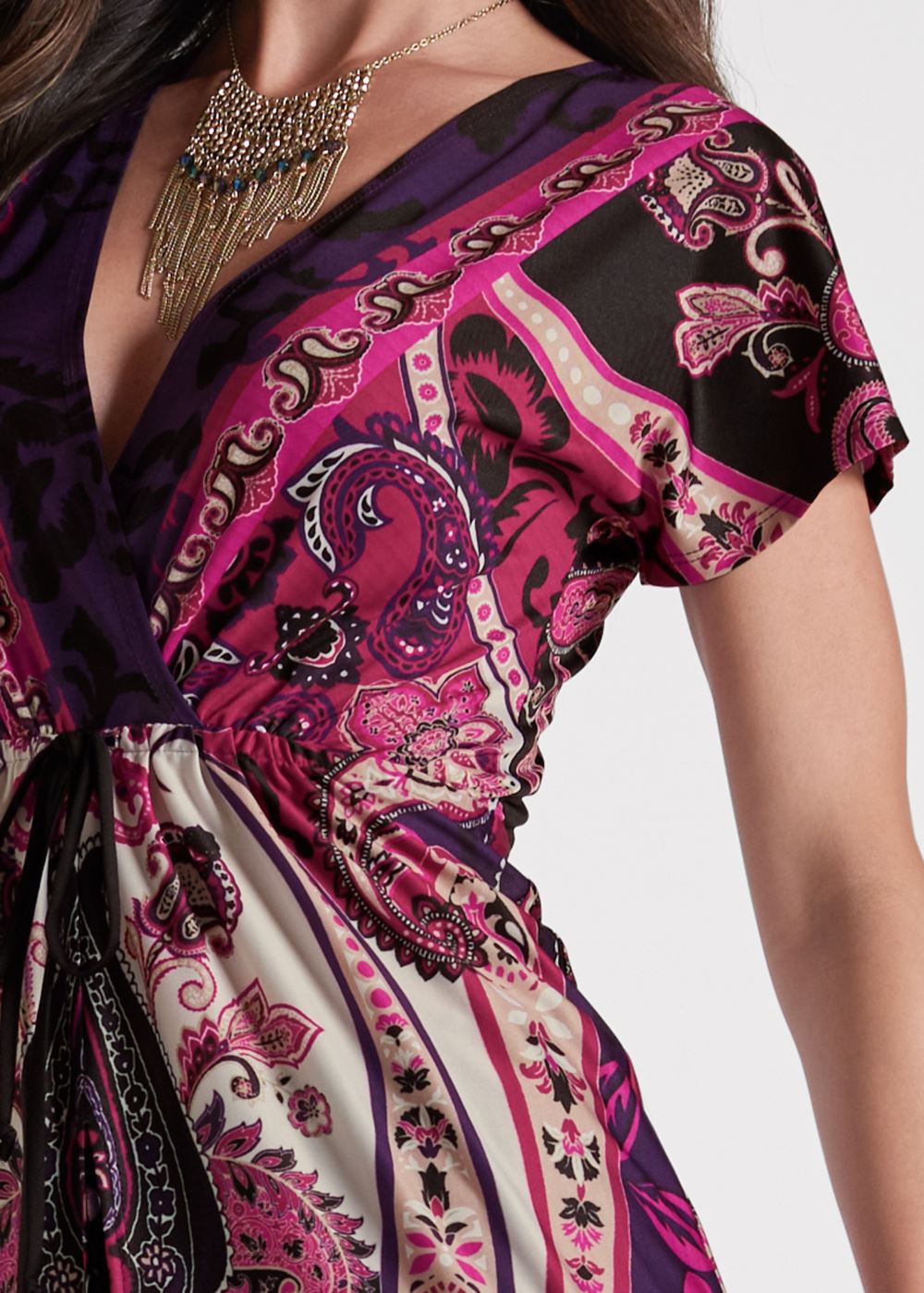 Venus Moroccan Nights Maxi Top in Pink Multi