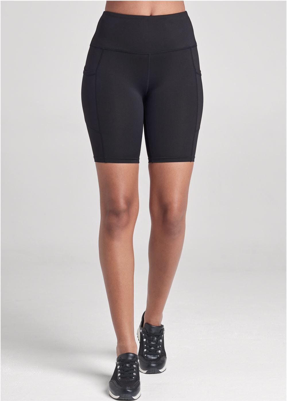 Venus High-Rise Pocket Bike Shorts - Black
