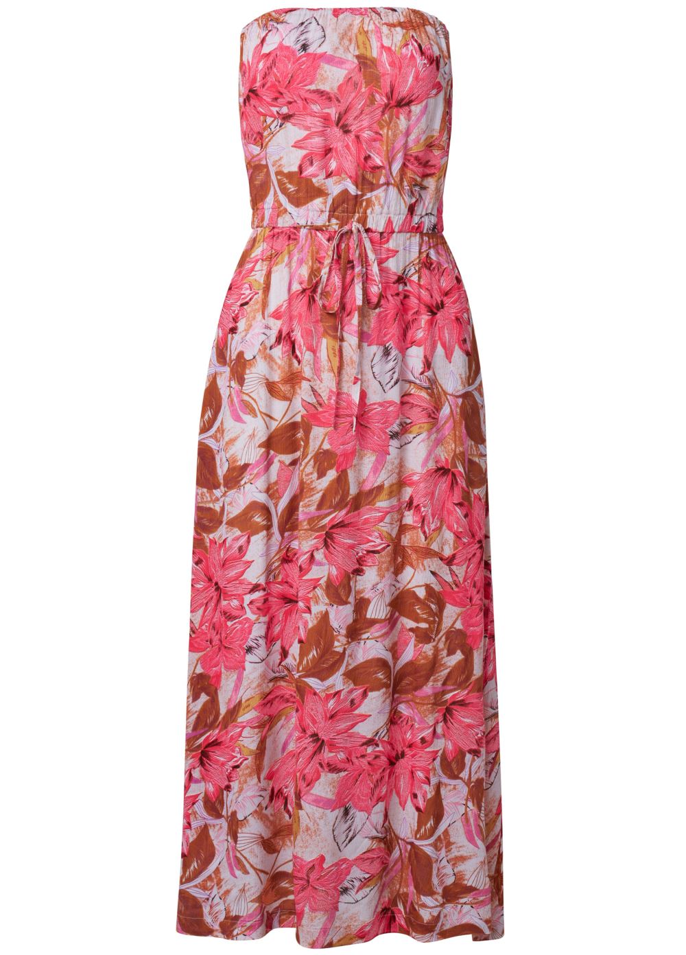 Venus Strapless Maxi Dress - Pink Multi