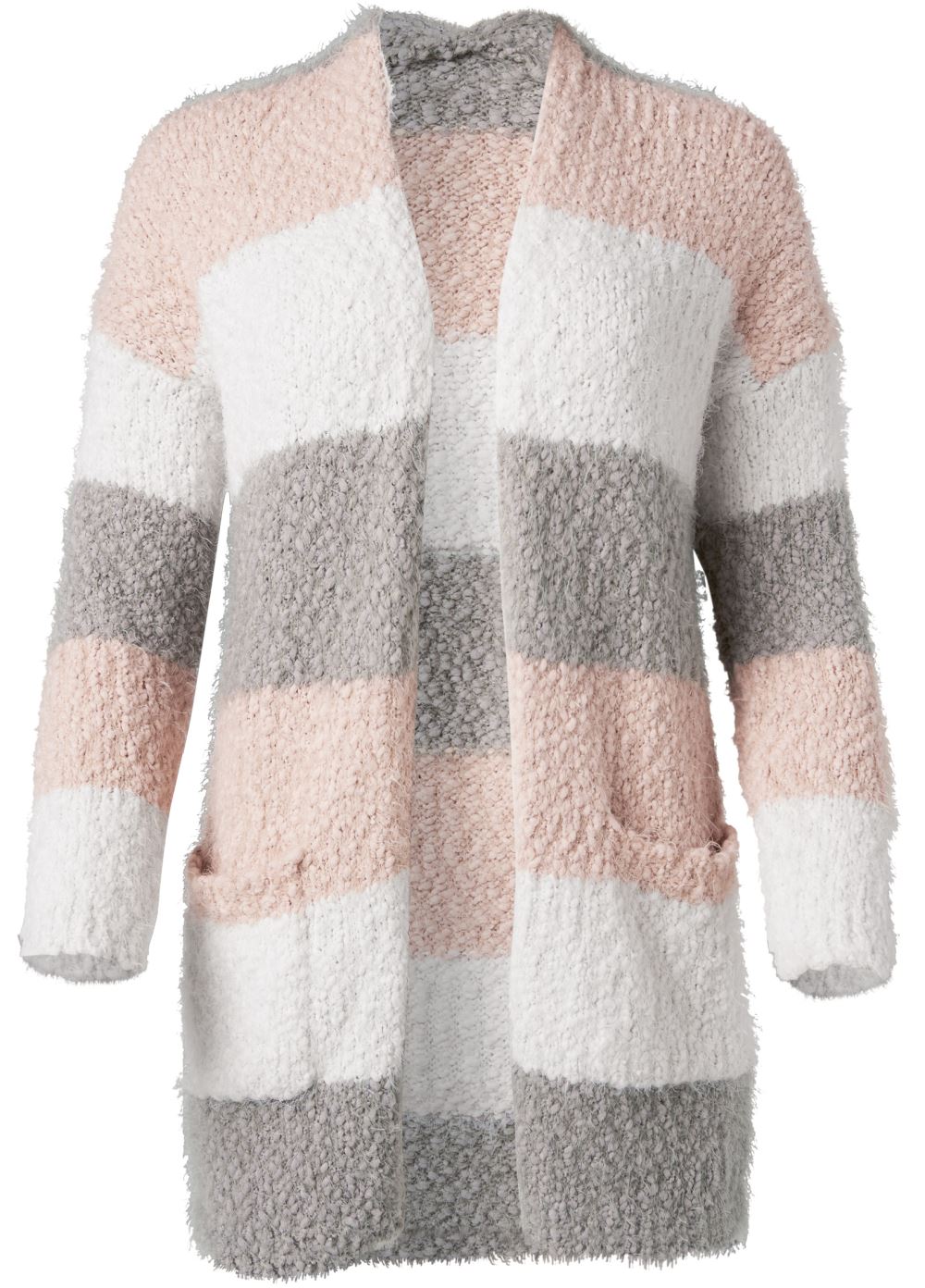 Venus VENUS | Cozy Striped Cardigan in Blush Multi