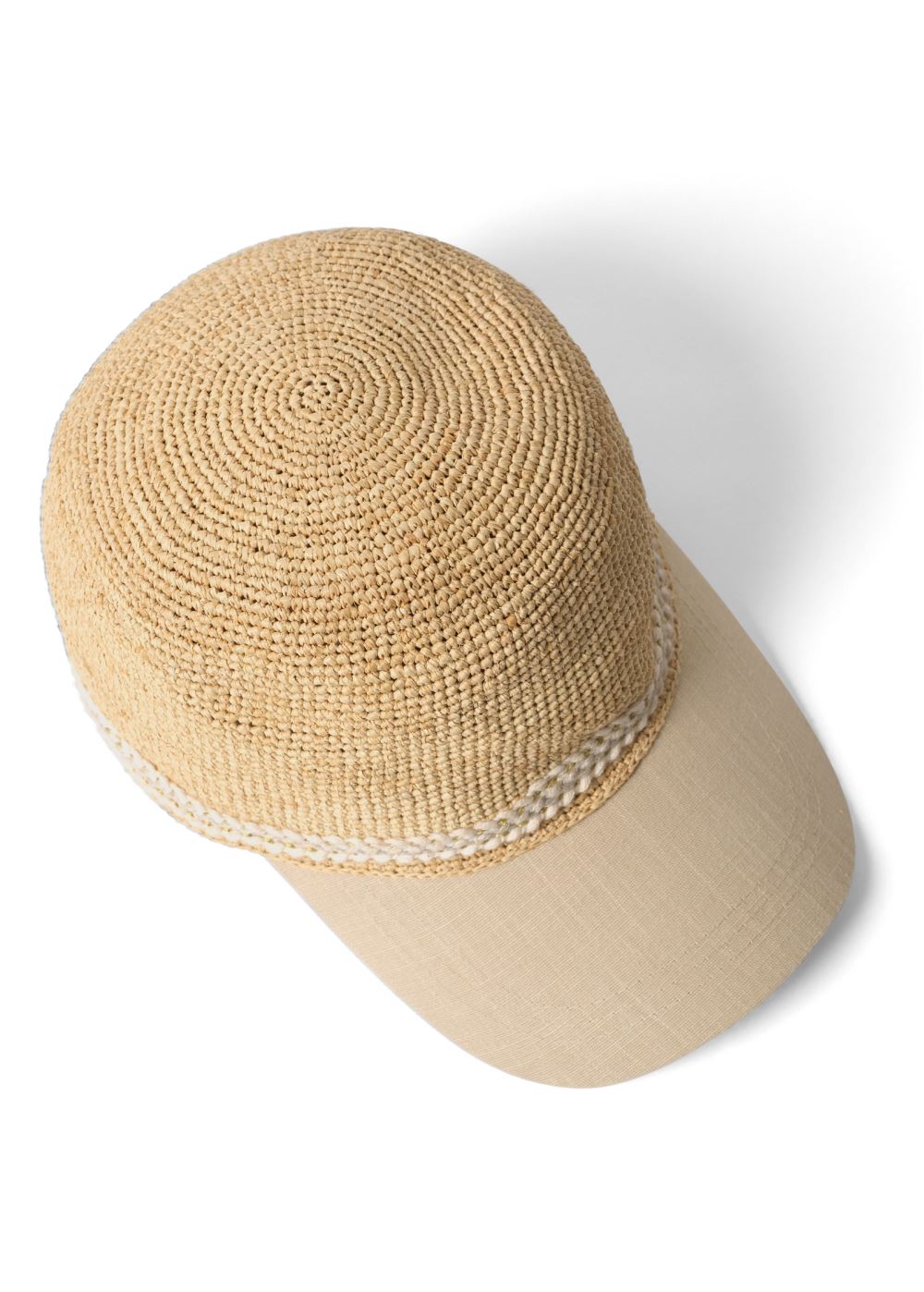 Venus Straw Baseball Cap in Natural