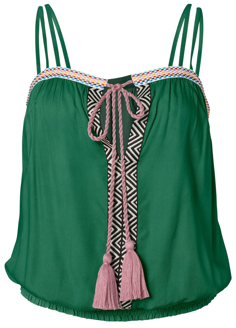 Venus Trim Detail Top in Green