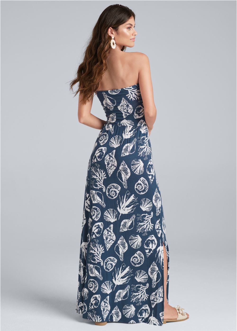 Venus Convertible Maxi Dress - Navy Multi