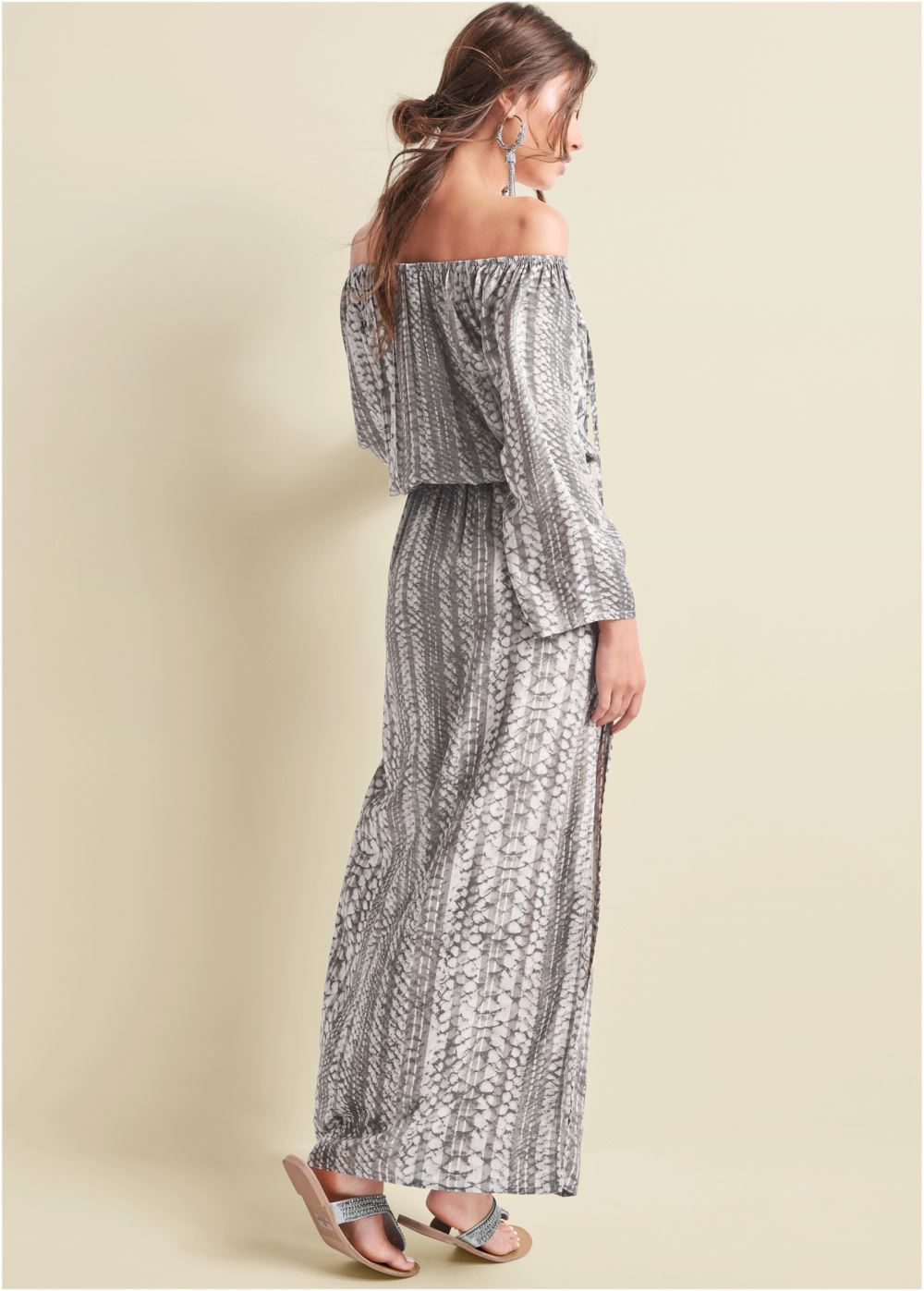 Venus Strapless Maxi Dress - Cream