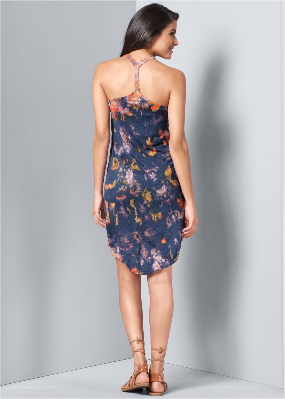 Venus Tie-Dye Tank Dress - Blue Multi