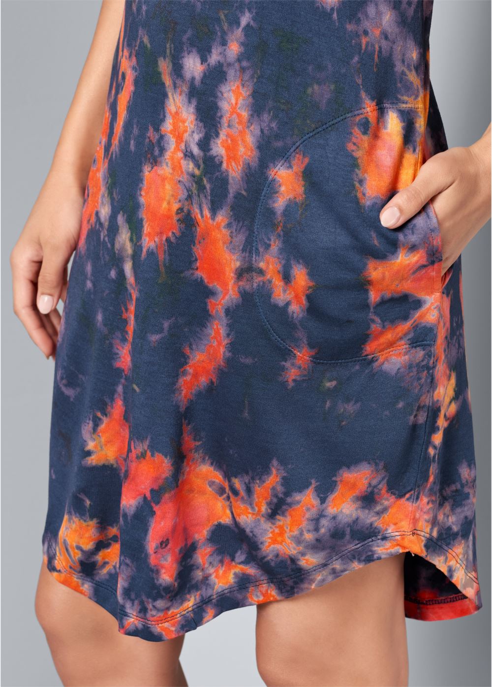 Venus Tie-Dye Tank Dress - Blue Multi