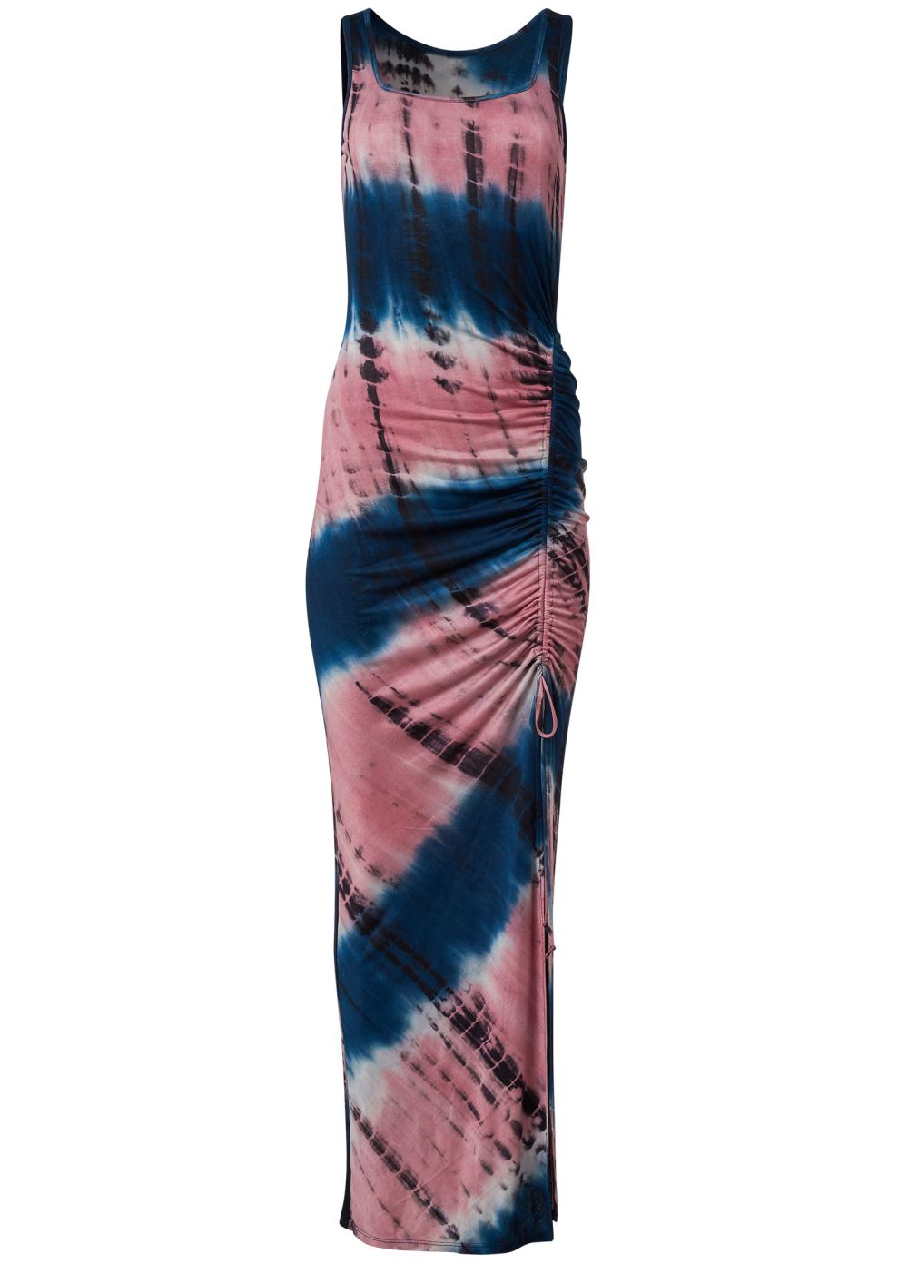 Venus Tie-Dye Maxi Dress - Navy & Coral