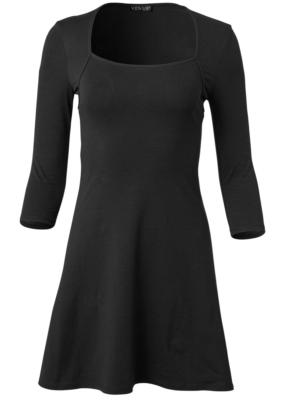 Venus Fit And Flare Dress - Black