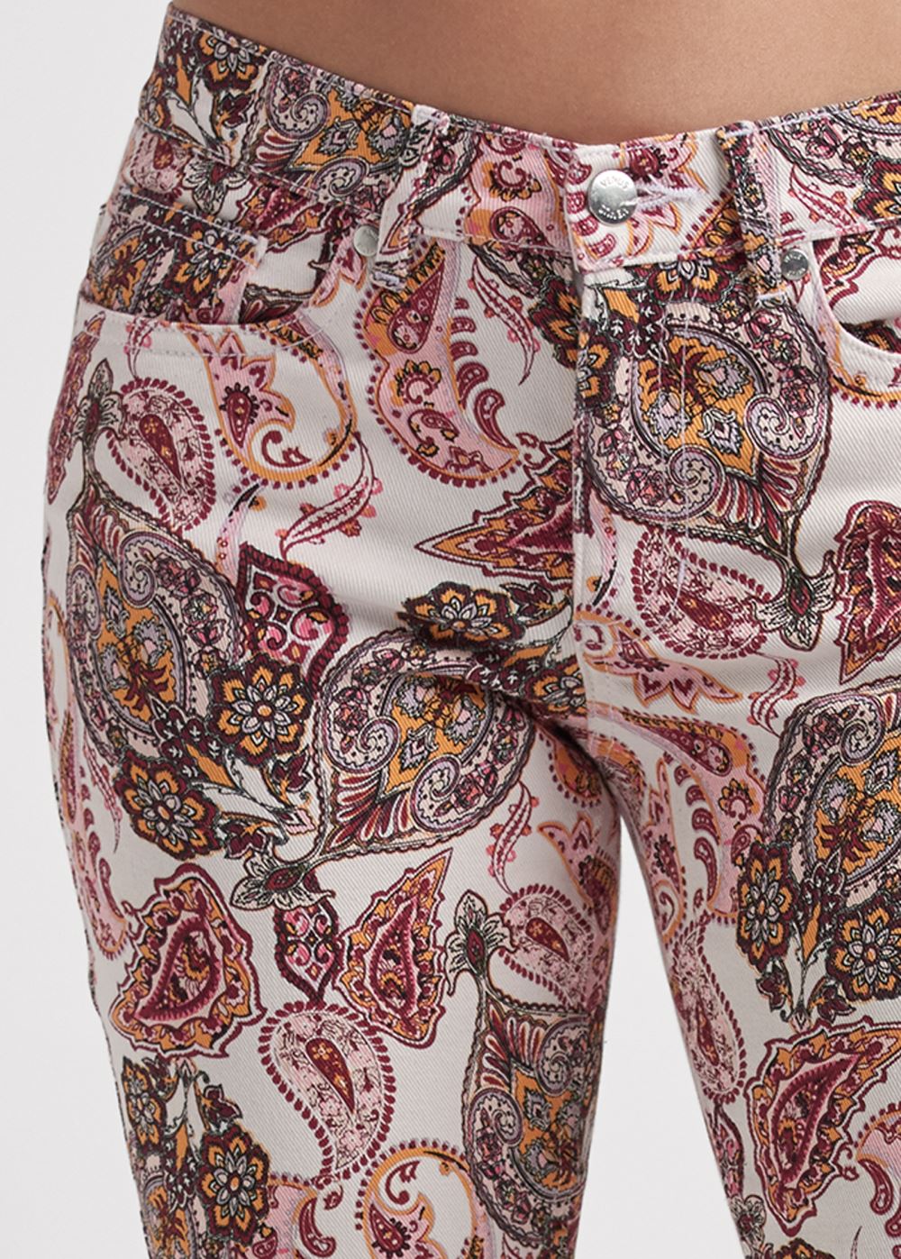 Venus Capri Jeans in Blush Multi