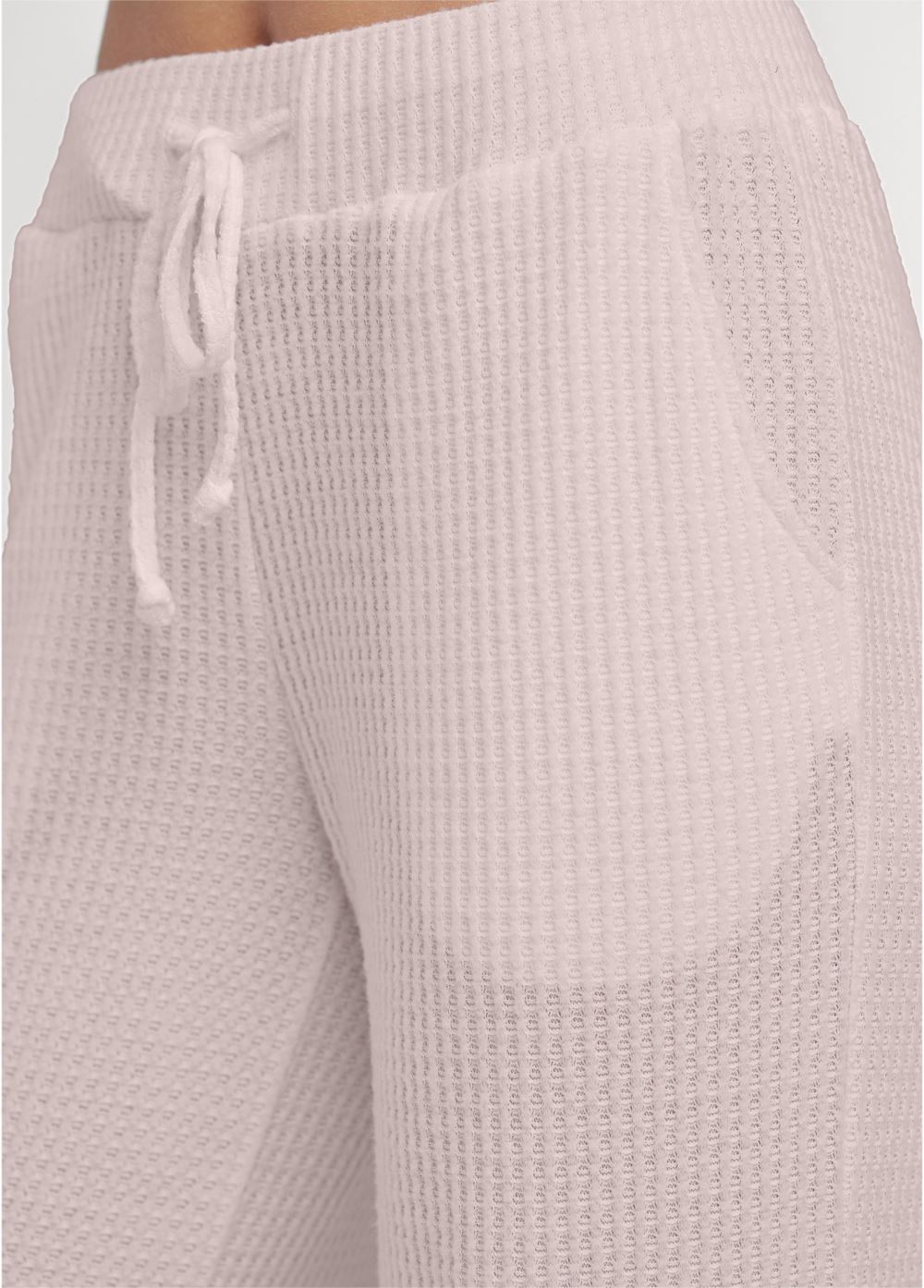 Venus Brushed Waffle Lounge Pants in Mauve