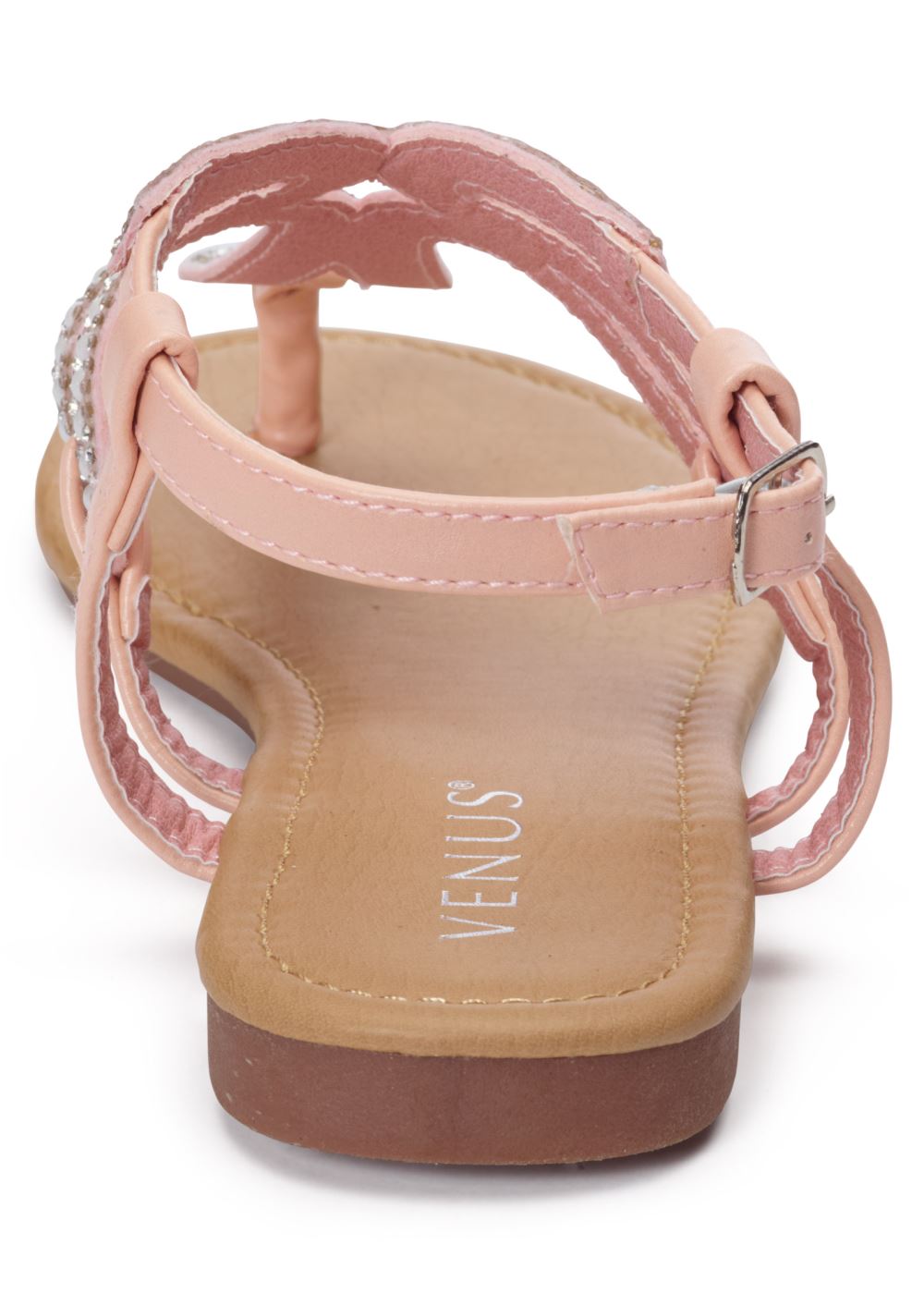 Venus Embellished Sandals in Blush