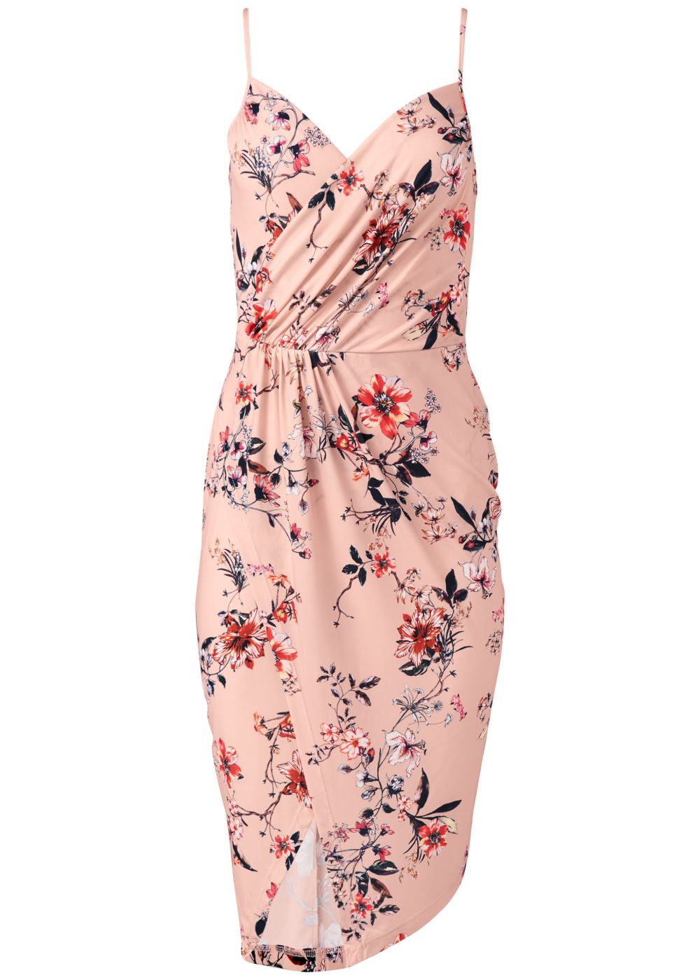 Venus Floral Print Dress - Pink Multi